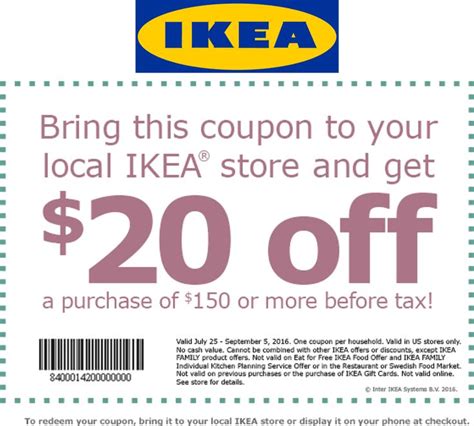 $20 Off IKEA Coupons, Promo Codes, Deals